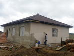 Zdění, zastřešení a vnitřní příčky bungalovů č. 1 a 2 v Barchově